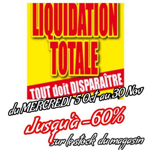 Affiche liquidation